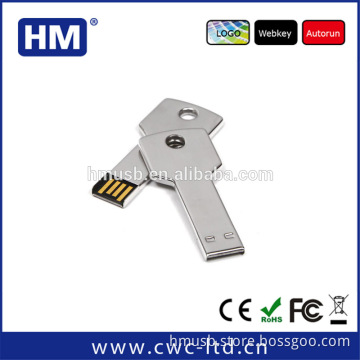 Hot Sale Metal Car Key Shape USB Flash Drive 32GB Custom Logo